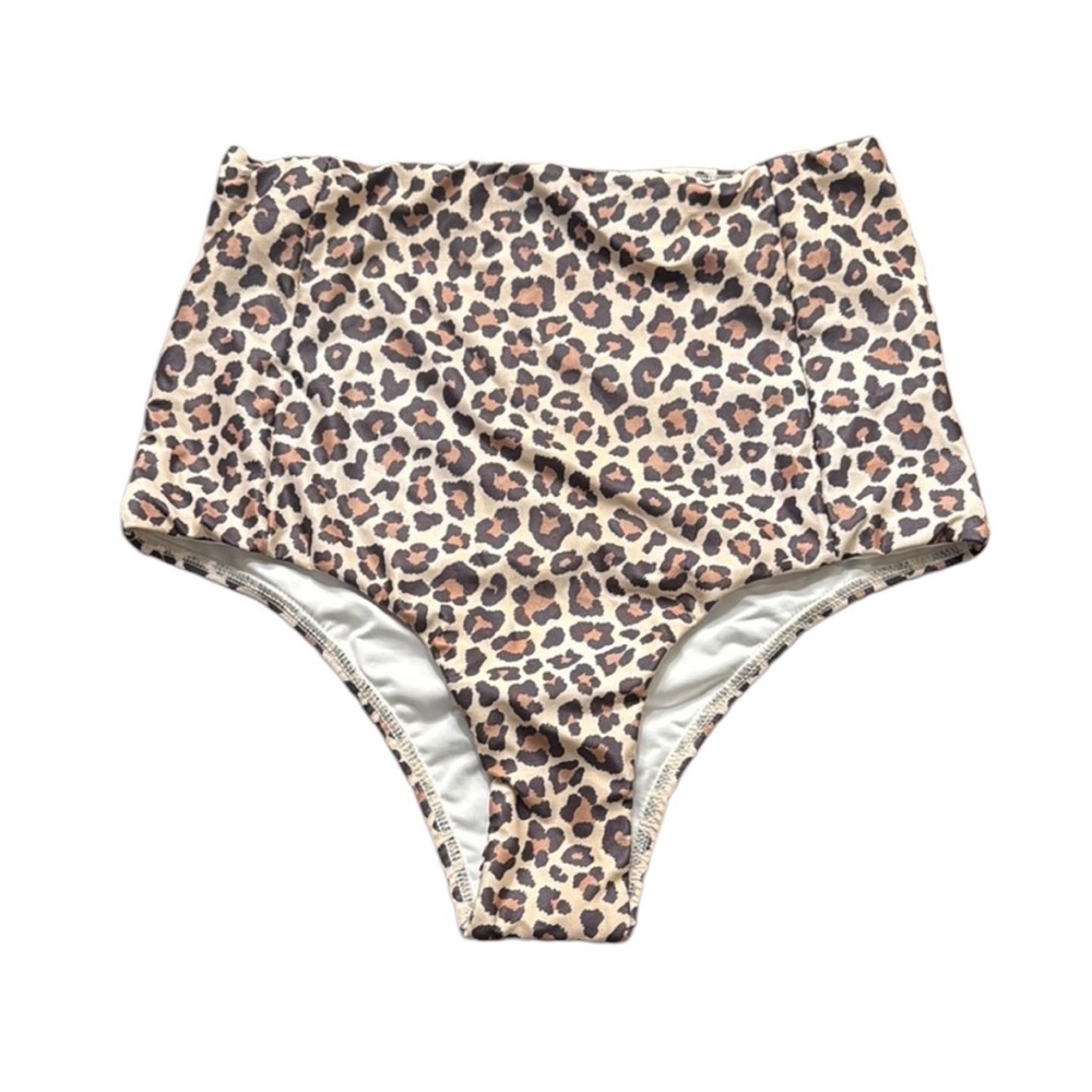 12. Verdelimón Cheetah High Waisted Bikini Bottom